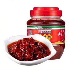 鵑城牌紅油郫縣豆瓣醬 500g/瓶 四川特產 紅油豆瓣醬 厨房調味料 家用川菜調味料, 1個, 紅油郫縣豆瓣醬500g*1瓶