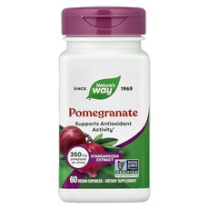 네이처스 웨이 프리미엄 추출물 석류 350mg 베지 캡슐 60정, 1개