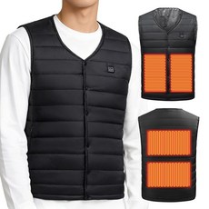 예스카모 발열조끼 온열 열선 보온 방한 USB 발열조끼