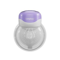 跨境穿戴式電動吸奶器全自動單雙邊吸乳器babylaugh吸力大吸力強, 1個, 紫色:1個