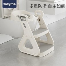 babyviva多功能階梯坐便器 寶寶踩腳凳 可折疊收納 如廁洗漱兩用, 多功能階梯坐便器
