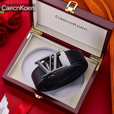 CaecnKoen男士真皮長腰帶 高品質皮帶 真皮雙扣皮帶 商務休閒皮帶 頭層牛皮 腰帶 西裝皮帶男褲帶【奧特萊斯】