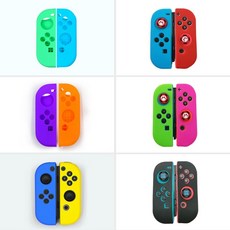 닌텐도스위치게임 닌텐도 스위치 조이 콘 스틱 실리콘 커버 케이스 2p 닌텐도스위치조이콘 닌텐도컨트롤러, 선택옵션, ΩΔ상품선택Åψ, ΩΔ5조이콘커버-블루노랑Åψ
