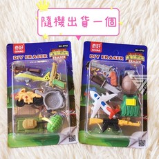 QIHAO 造型橡皮擦 多款主題可選 仿真造型 可拆裝設計 軍事8702, 1個