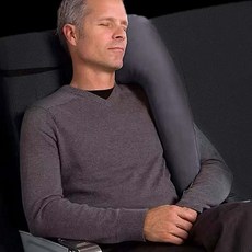 차량용낮잠쿠션 여행용낮잠쿠션 여행용 기내용 롱 차량용 벨벳 목베개, 1개