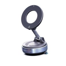 真空吸附式手機車架，皮革紋理儀表板手機支架，N52磁鐵車用手機座，穩固單手操作, 超強磁吸-360度旋轉, 1個