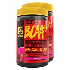 뮤턴트 BCAA 9.7 프루트 펀치 맛, 2개, 348g