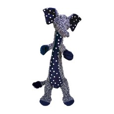 KONG Shakers Luvs Elephant - 물어오기 및 잡아당기기 위한 긴 몸통 - 블루 (스몰)