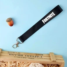 Fortnite 어린이 휴대 전화 교수형 밧줄 열쇠 고리 펜던트 버클, 01 Black