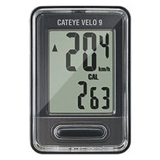 CE Velo 9 自行車速度計, 1個, 黑色