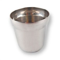 스텐컵 물컵 위생컵 급식 식당 업소 중형 70x70 대형 75x75mm, 1개