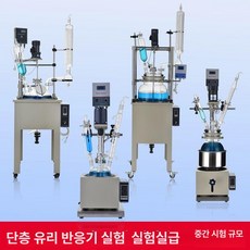 유리 반응기 고온 플라스크 배합기 교반기 장치 진공 실험 추출 증류기, DF-10L B, 1개