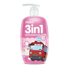 博寶兒 3in1 蓮花萃取髮沐泡泡露 莓果香 500ml, 1個
