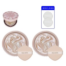 2025 에이지20s 더블루밍 에센스 커버 팩트 최신상 리필+호환퍼프, 2개, 더블루밍_리필21호+호환퍼프