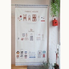 ms패브릭홈 가리개커튼 방문 선반 가림막 미니커튼 55X100