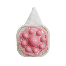 洗衣機除毛濾網袋 漂浮濾網 洗衣機濾網 防止衣物打結 防纏繞洗衣球, 粉珠, 1個, 粉珠