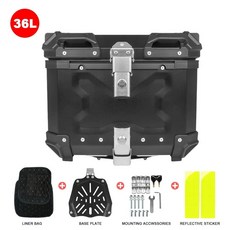 28L 32L 36L 후면 수화물 케이스 오토바이 탑 박스 트렁크 BMW 용 Honda XADV750 NSS750 For VOGE 525DSX 500DSX 900DS For Suz, 36L Black X Box