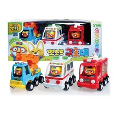 영진토이 미니카 뽀로로 구조대 구급차 사다리차 소방차 작동완구, 1개