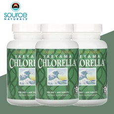 소스내추럴 야에야마 클로렐라 200mg 600타블렛 카로티노이드 3개