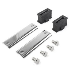 플레인 머플러 행거 브래킷 키트 로드 투어 글라이드 오토바이 배기 파이프 단열재, 기본, 1. Plating Black