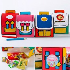 미니과자세트 책가방 어린이날 간식 꾸러미 개별 포장 어린이 선물 개별 포장, 1개