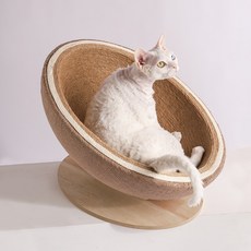 레브펫 고양이 원형 요람 하우스 대형 스크래쳐, 혼합색, 1개