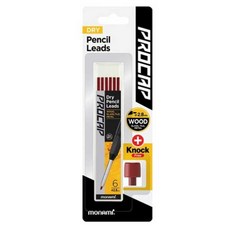 모나미 프로캡 드라이펜슬마카 리필심 2.8mm, 레드, 1세트