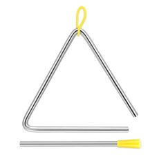 LKCCTK 트라이앵글 4촌 타악기 어린이용 소형 악기 교육완구 연주회 음악회용 재미있는 악기