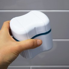 이지덴 이지덴 틀니세정컵 틀니통 보관함 케이스 교정기통 그린, 5개, 1개입