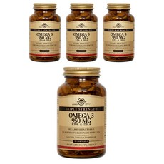 솔가 트리플 스트렝스 오메가 3 950mg 소프트젤, 50정, 4개