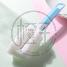 三合一杯蓋刷, 1個, 海綿杯刷 - 藍色