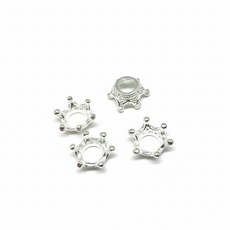 왕관 파츠 (1개) 데코장식 석고방향제 만들기 DIY 재료, 화이트실버