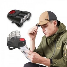 휴대용 헤드랜턴 캠핑 낚시 등산 모자착용 후레쉬 헤드랜턴 후레쉬 손전등 LED 충전식랜턴 휴대용, 제이에스리빙쿠팡 본상품선택, 1개