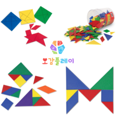 [EDU 0416] 에듀 탱그램 학급 세트 (4색상/6색상), 4색상, 1개