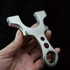 鈦閤金彈弓龍齒新款反曲弓手工打磨便攜式戶外高級彈弓, 1個, 8020/12厚/原色