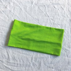 歐美時尚運動健身頭帶跑步速幹止汗寬邊瑜伽髮帶布藝休閒球類頭巾, 果綠, 1個