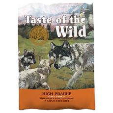Taste of the Wild 高地草原幼犬配方 含野牛和烤鹿肉 無穀物, 牛肉 + 鹿肉, 2.27kg, 1袋
