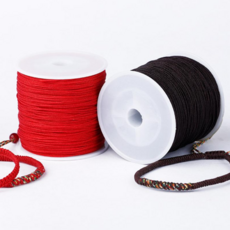 앙플러스 단단한 나일론 매듭실 팔찌 매듭끈, 레드, 1개