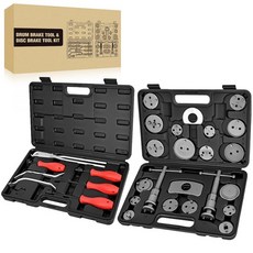 GOOACC 8PCS Drum Brake Tool Kit Brake Tool Set with Drum Brake Spring Tool Installer Remover Co, 8개+22피스 브레이크 툴 블랙