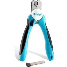 안전 가드가 장착된 보셸 개와 고양이 손톱깎이 손톱 파일이 있는 면도날 날카로운 발톱 커터 작은 반려동물에게 이상적입니다, Large/Medium