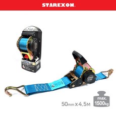 스타렉슨 화물벨트 오토매틱 자동바 SR-AUTO50 50mmx4.5M 1500kg, 혼합색상, 1개