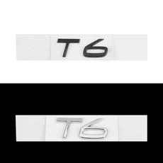 볼보 3D 엠블럼 스티커 자동차 트렁크 레터 장식 데칼 XC60 T6 용), 01 Silver, 13 1Pcs-T6