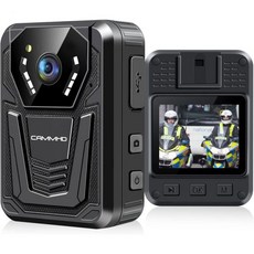 CAMMHD F6 128GB 4K 바디 카메라 12-14시간 및 초야간 시야 오디오 및 비디오 녹화 기능이 있는 방수 바디 카메라 H.265 비디오 코드 경찰 바디 카메라 법, 7#F6-1TB, 1개