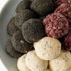 [제라헌] 제주 동문시장 오메기떡 3종 (팥10 쑥10 흑임자10), 30개, 50g