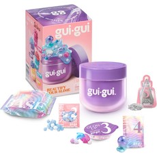GUI 슬라임 키트 향이 나는 팩 궁극의 광채를 맞춤화하는 5단계 DIY 과정 재봉입 및 재사용 가능한 용기 ASMR 경험 시즌 전반에 걸쳐 수집 있는 3가지 스타일 다양, 1 Pack - Styles