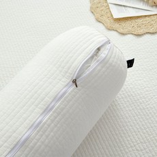 조은자리 안고자는 원형 바디필로우 커버 대형 롱 쿠션 먼지없는 긴 베개 커버, 1, 12 피그먼트 화이트