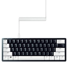 Razer 팬텀 키캡 세트 블랙, 머큐리 화이트