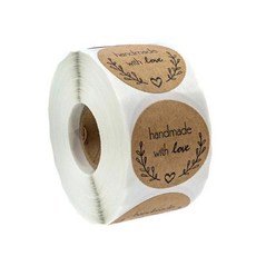 핸드메이드 미니하트 원형스티커 TLS801 500pcs 크라 OC_0404TG