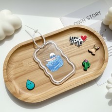 조아리빙 수영장 투명 카드케이스 회원증 홀더, 1개, 화이트
