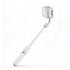 輕巧便攜藍牙自拍桿，伸縮手機支架，無線遙控自拍神器, 黑色, 1個, 加長桿+美顏補光